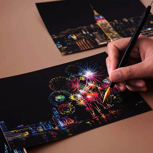 Night Scratch Art