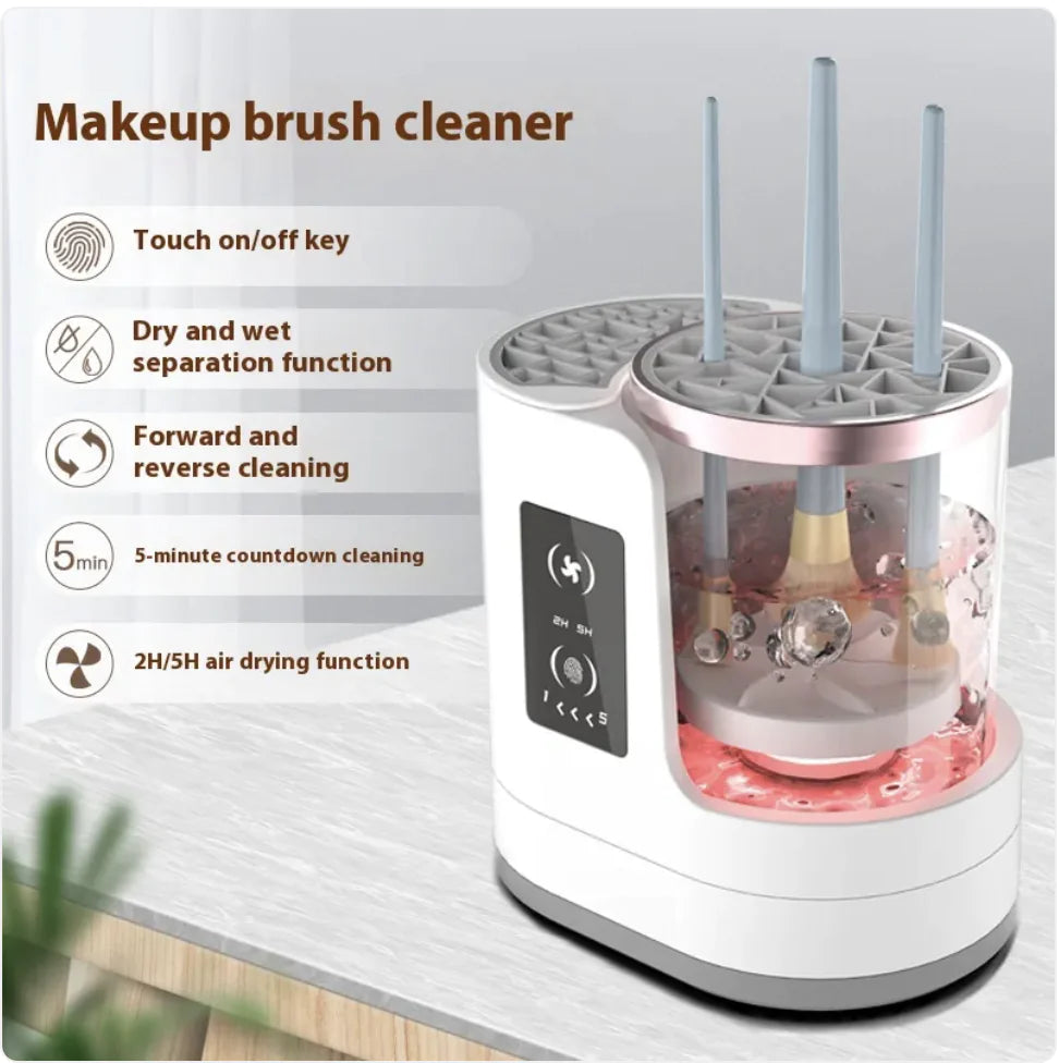 Electric Makeup Brush Cleaner & Stand