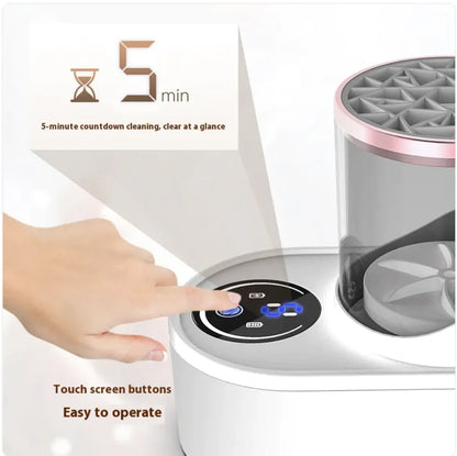 Electric Makeup Brush Cleaner & Stand